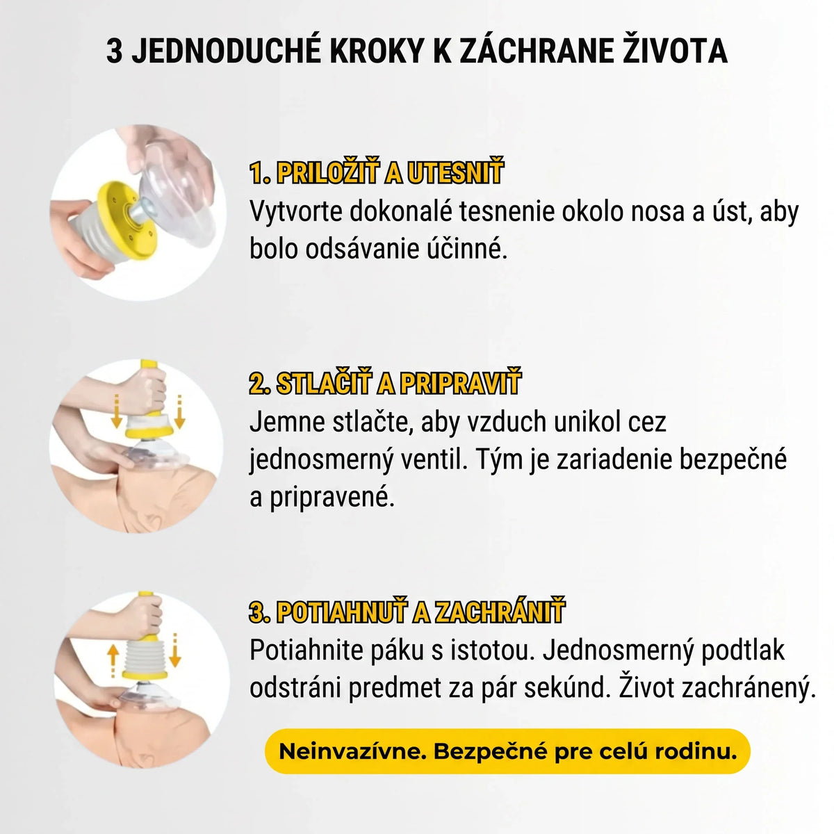 3 jednoduché kroky k záchrane života