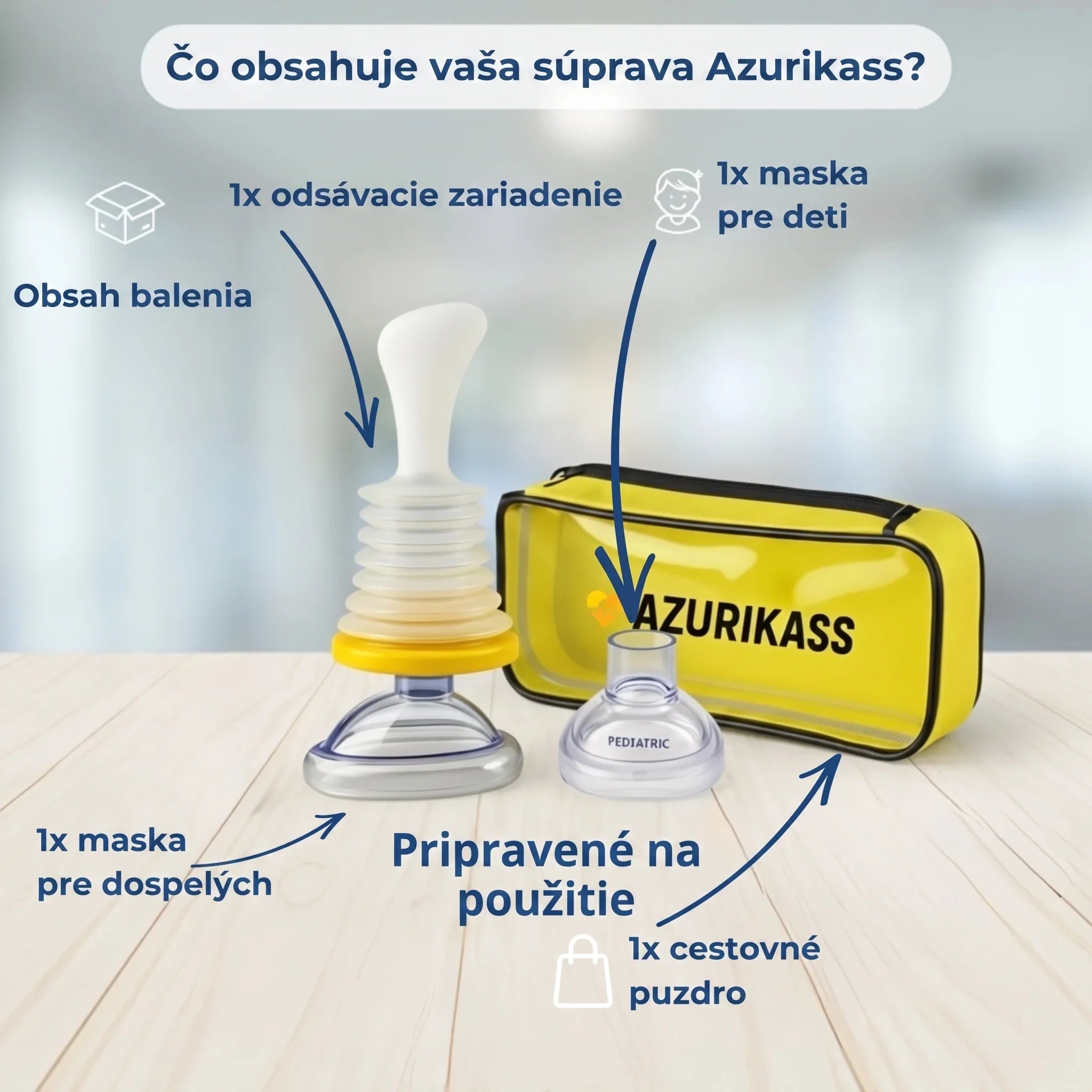 Čo obsahuje vaša súprava Azurikass